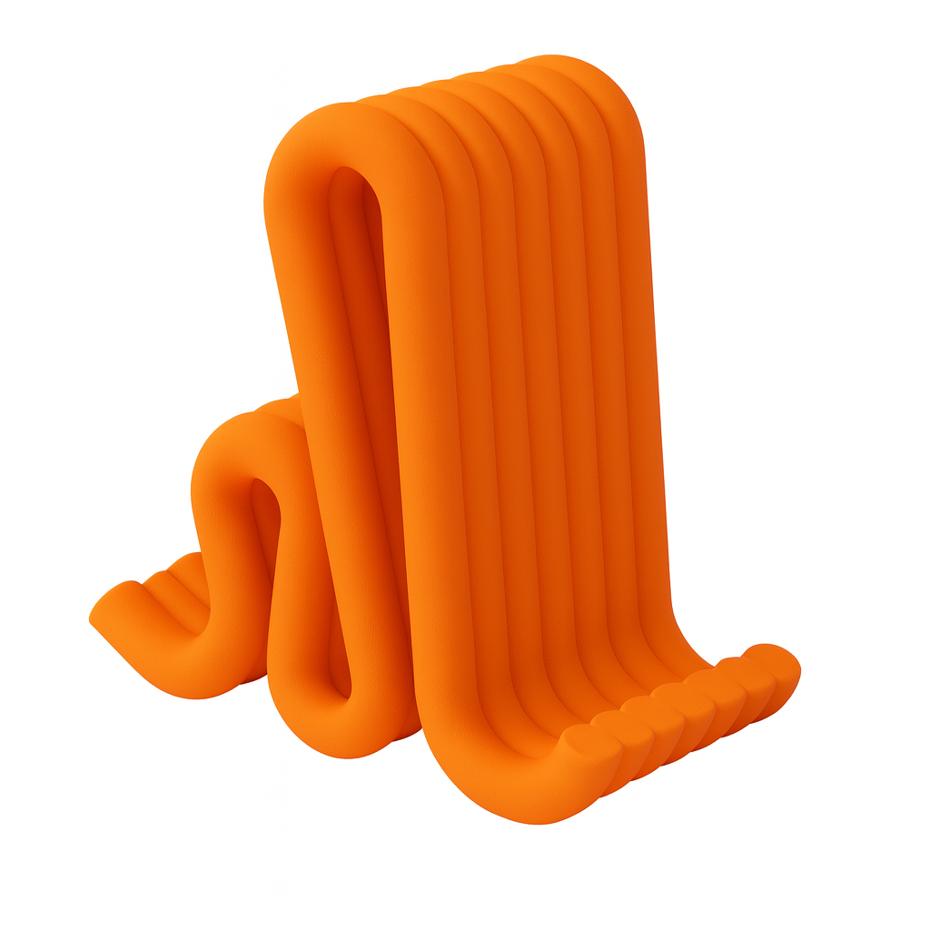 Designer Smartphone-Halter – Wellenform, Stabiler Stand, Ideal für Arbeit & Freizeit